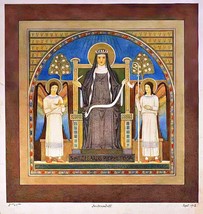 St. Hildegard of Bingen Prophetess – Painted by Benedictine Monks – Catholic Art - £11.70 GBP+