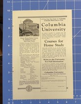 Vintage Print Ad Columbia University Courses for Home Study New York 10&quot; x 6.5&quot; - £11.47 GBP