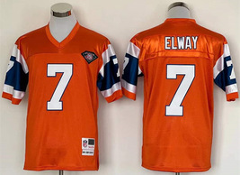 Men&#39;s John Elway #7 Stitched Jersey Orange - $816.05 MXN+