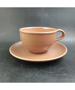 Iroquois Russel Wright Casual China &quot;Nutmeg&quot; Coffee Cup &amp; Saucer MCM - $16.58 CAD