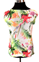 Luisa Ricci Top Women&#39;s Size  Small Multicolor Tropical Floral Made in I... - £19.11 GBP
