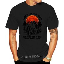 Mens clothes sloth hiking team we will get there when we get there men t shirt thumb200