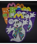 McDonald&#39;s Halloween Trick Or Treat Bags Lot 4 1990 Ghost Witch Frankens... - $17.81