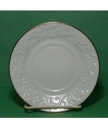 Limoges Dessert Plate France Porcelain Gold Trim 6&quot; diameter with Relief  - $19.35