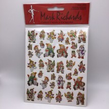 Mark Richards Christmas Stickers Embossed Snowmen Sealed Pack Of 3 Sheets  - £9.48 GBP