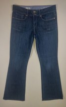 GAP Perfect Boot Low Rise Dark Wash Blue Denim Jeans Women&#39;s Size 28/6a - $16.69