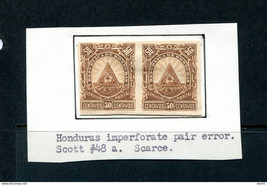 Honduras 1890 50c Imperf Proof Pair MNG 15030 - £15.57 GBP