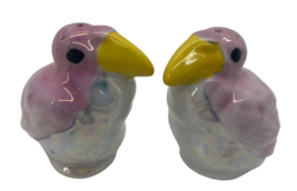 Vintage Small Ceramic Lusterware Toucan Bird Shaped Salt and Pepper Shak... - £14.48 GBP