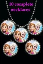 Frozen Anna And Elsa  party cute   lot of 10 necklaces necklace party fa... - $8.25