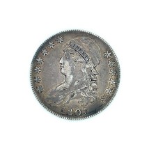 1807 50C Capped Bust Half Dollar Very Fine VF Large Letters large Stars - $16,680.54 MXN