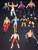 Lot Of 10 Wrestling Figures Hogan Macho Man Goldberg Hardy Boys Y2J WWF WCW WWE - $48.37