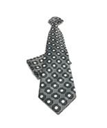 St Patrick&#39;s Boys Clipon Tie Pocket Square Black Silver White Microfiber... - £7.86 GBP