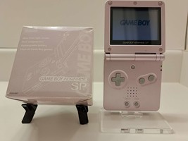Japan Nintendo Game Boy Advance SP GBA Pearl Pink with original box.  Ga... - £159.83 GBP