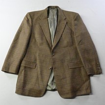 Austin Reed 44L Brown Glenn Plaid Tweed Blazer Sport Coat Jacket - $49.99