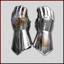 Medieval Steel Gauntlet Gothic Gloves Knight Iron Gloves Gauntlets Gift item new - £90.58 GBP