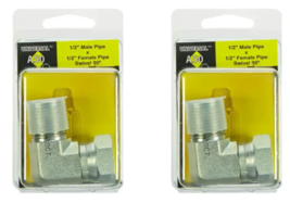 APACHE 39007125 1/2&quot; Male JIC x 1/2&quot; Male Pipe 90° Hydraulic Adapter (2-... - $372.01 MXN
