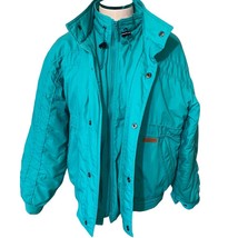 Vintage McGregor Fashion Outerwear Snow Puffer Ski Jacket green/blue large - $36.67