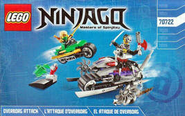 Instruction Book Only For LEGO NINJAGO Over Borg Attack 70722 - $6.50