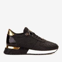 The Majesty Black & Gold Leather Men Sneaker image 9
