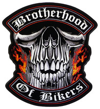 Brotherhood Of Bikers Embrodiered Patch P5110 New Biker Bikers Novelty Sew On - £4.46 GBP