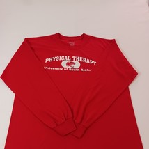 Gildan UNIVERSITY OF SOUTH ALABAMA Men's Red Long SleevePullover Shirt Chest 44 image 9