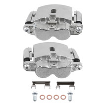 Pair Front Brake Caliper w/Bracket for Chevrolet Suburban Express 1500 2500 - £82.48 GBP