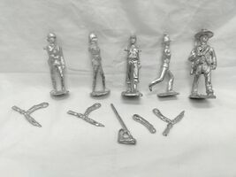 Lot Of (5) Vintage Historical Infantry Lead Miniatures 2-3&quot; - $20.78