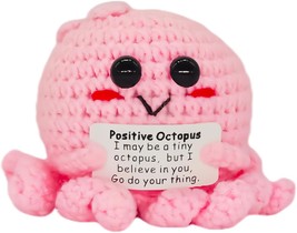Positive Funny Potato Head with Card Mini Crochet Knitting for Handmade ... - $21.20