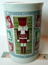 Royal Norfolk Nutcracker Christmas Stamps Cocoa or Coffee Christmas Mug - $15.79
