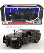 2022 Ford Explorer Police Interceptor SUV BLACK 1/24 Scale Diecast Model... - $51.57 CAD