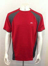 Rawlings Men&#39;s Red Short Sleeve Polyester Crew Neck Athletic Shirt Size XL - $9.89