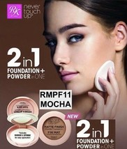 Rk By Kiss Never Touch Up Matte Finish Powder Foundation #RMPF11 Mocha - £2.86 GBP