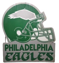 Vintage 1990&#39;s Philadelphia Eagles Kelly Green Diecut Large Yard Sign 20&quot; x 18&quot;  - £28.25 GBP