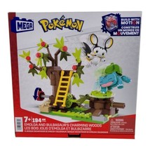 MEGA Nintendo Pokemon Emolga and Bulbasaurs Charming Woods 194 Pieces HTH69 Toy - £23.55 GBP