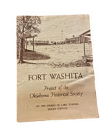 Fort Washita Project of the Oklahoma Historical Society Vintage Pamphlet - €16,06 EUR