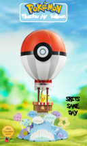 ✅ Official Pokémon Pikachu Hot Air Balloon w/ Motion Building Blocks Set NEW - £36.75 GBP
