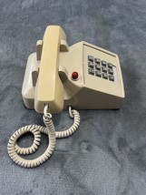 AT&amp;T Desk Phone Beige Push Button Modular Tested &amp; Working Vintage - $43.63