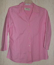 Excellent Womens Orvis Wrinkle Free Pink Blouse Size 8 - £22.04 GBP