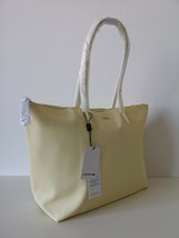 Nwt Lacoste Flan Light Yellow Shopping Bag Purse Handbag Large NF1888PO - £77.52 GBP