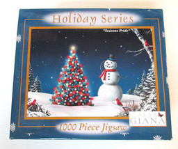 Alan Giana Holiday Series 1000 pc Jigsaw Puzzle Snowman Christmas SEALED - £12.56 GBP