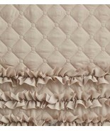 Innovative Textile Solutions Claremont Ruffle Furniture Protectors Sofa Tan - $1,162.16 MXN
