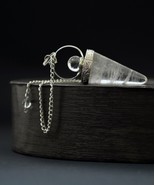 Bulk 5 Pcs Natural Quartz Crystal Cone Shaped Gemstone Dowsing Pendulums - £39.43 GBP