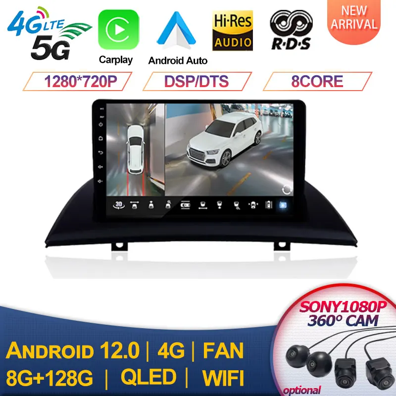 For BMW X3 E83 2004 2005 2007-2012  9 inch Android 13 2din Radio DVD Car - £135.31 GBP+