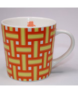 Starbucks Orange Yellow Retro Webbed Lawn Chair Coffee Mug Tea Cup 16 Oz... - $12.84