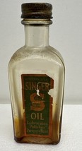 VTG Antique singer sewing machine embossed 3oz  oil bottle with Screw on... - €85,53 EUR
