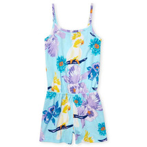 NWT The Children&#39;s Place Cockatoo Tropical Bird Girls Blue Romper Jumpsuit - $5.49