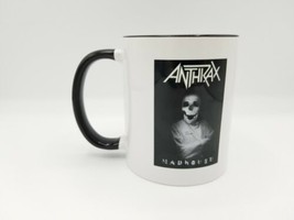 Vintage ANTHRAX Coffee Mug Unused Metal Band Music Ceramic Black and White RARE - £8.39 GBP