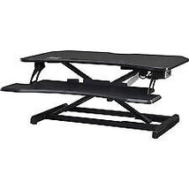 Lorell LLR99530 20 x 19.3 x 33.5 in. Electric Monitor Riser, Black - $467.27