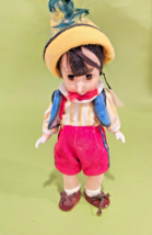 Vintage Madame Alexander  Pinocchio Boy Doll VERY LONG NOSE 8&quot; - £13.14 GBP