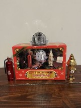 Vintage 90s Code 3 Collectible Christmas Tree Ornaments Fire Fighter Department - £28.27 GBP